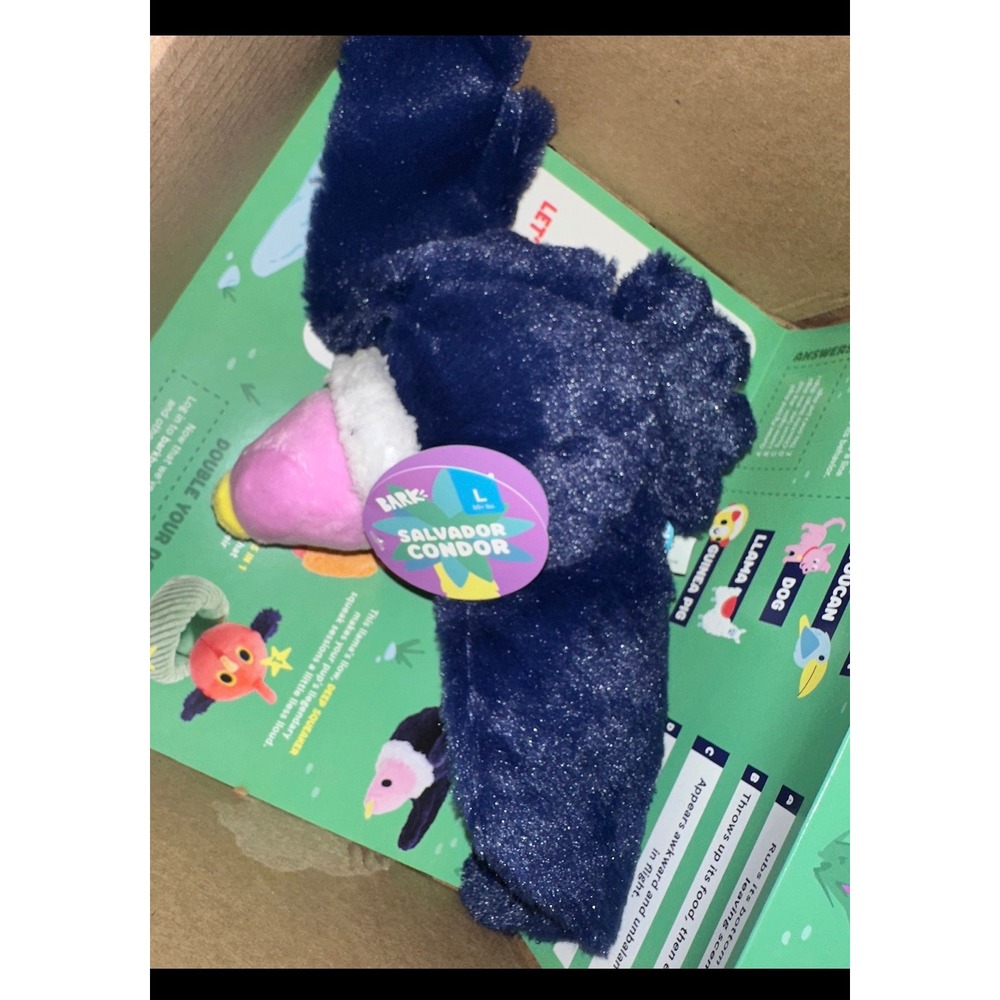 BarkBox bark box Salvador Condor Large Dog Toy Plush Squeakerโ Andes Animals